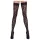 Cottelli Legwear - párduc mintás combfix (fekete)
