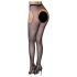 Cottelli Legwear - nyitott, csillogó harisnya - fekete (S-L)