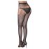 Cottelli Legwear - nyitott, csillogó harisnya - fekete (S-L)