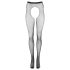 Cottelli Legwear - nyitott, csillogó harisnya - fekete (S-L)