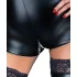 Noir - fényes, hosszúujjú overál short (fekete)