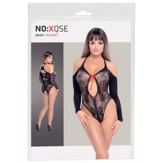 NO:XQSE - fekete masnis body, hosszú ujjal (S-L)