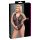 Cottelli Curves Plus Size - átlátszó mintás body (fekete)