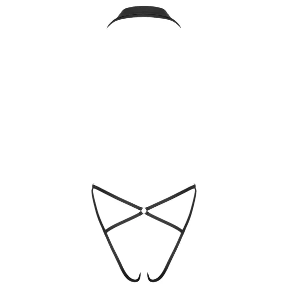 Cottelli Party - galléros body (fekete)