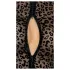 Noir - leopárd mintás, hosszúujjú body (fekete)
