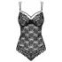 Obsessive 860-TED-1 - szuper szexi csipke body (fekete)