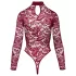 Cottelli - átlátszó csipke body (piros)
