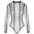 Cottelli - csíkos nyitott body (fekete) - S-L