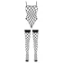 Cottelli Fantasy - fekete necc body és combfix szett (S-L)