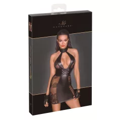 Noir - fűzős miniruha (fekete)