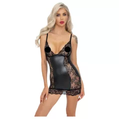 Noir - átlátszó oldalú miniruha (fekete)