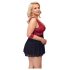 Cottelli Bondage Plus Size - babydoll (piros)