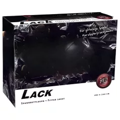 Fetish - lakk lepedő - gumis - 160 × 200 cm (fekete)