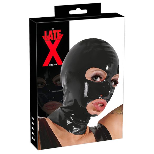 LATEX - szopó maszk (fekete)