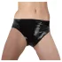 LATEX - női bugyi belső dildóval (fekete)