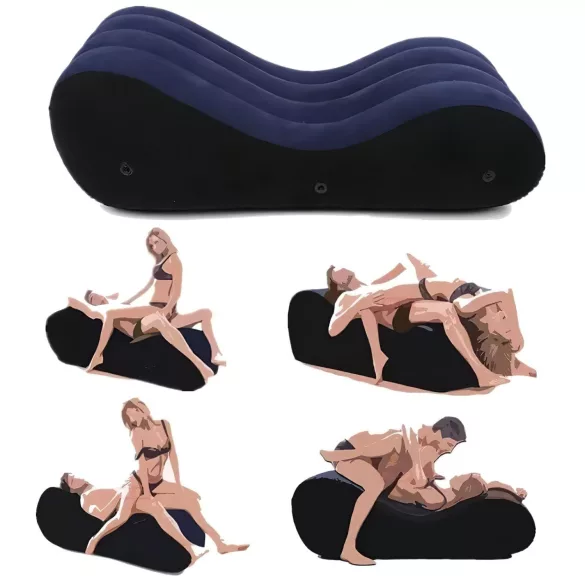 Desirel Magic Pillow - felfújható szex szófa - nagy (kék)