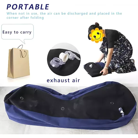 Desirel Magic Pillow - felfújható szex szófa - nagy (kék)