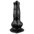 Animalorny - kutya dildó - 12cm (fekete)