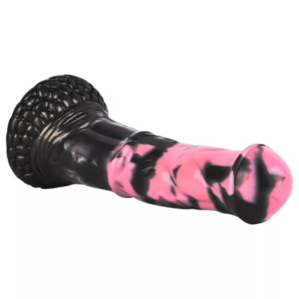 Bad Horse - szilikon ló pénisz dildó - 18 cm (fekete-pink)