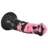 Bad Horse - szilikon ló pénisz dildó - 18cm (fekete-pink)