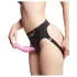 Strap-on-me Curvy S - hullámos, tapadókorongos dildó (pink)