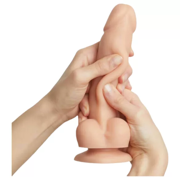 Strap-on-me M - kétrétegű, tapadókorongos dildó (testszínű)