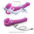 Strap-on-me M - felcsatolható, léghullámos vibrátor (pink)