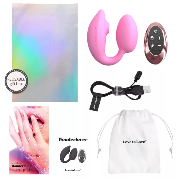 Love to Love Wonderlover - csiklóizgató G-pont vibrátor (pink)