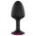 Dorcel Geisha Plug Ruby M - pink köves anál plug (fekete)