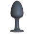Dorcel Geisha Plug Diamond L - fehér köves anál plug (fekete)