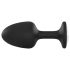 Dorcel Geisha Plug Diamond L - fehér köves anál plug (fekete)