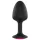 Dorcel Geisha Plug Ruby L - pink köves anál plug (fekete)