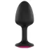 Dorcel Geisha Plug Ruby L - pink köves anál plug (fekete)