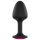 Dorcel Geisha Plug Ruby XL - pink köves anál plug (fekete)
