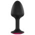 Dorcel Geisha Plug Ruby XL - pink köves anál plug (fekete)