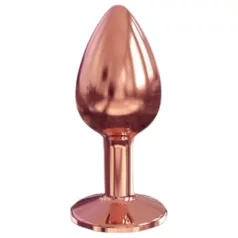   Dorcel Diamond Plug S - alumínium anál plug - kicsi (rózsaarany)