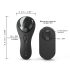 Dorcel Discreet Vibe + - akkus, rádiós csikló vibrátor (fekete)
