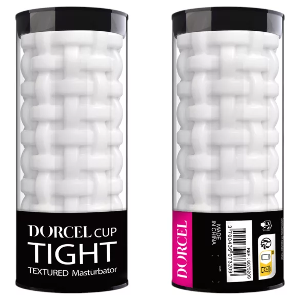 Dorcel Cup Tight - gyöngyös csatornájú maszturbátor férfiaknak (fehér)