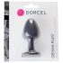 Dorcel Geisha Plug M - golyós anál plug (fekete)