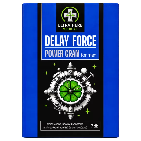 Delay Force Power - magömlés késleltető étrend-kiegészítő por (7 tasak)