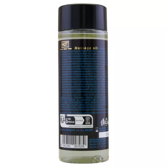 HOT - bőrápoló erotikus masszázsolaj egzotikus illattal (100 ml)
