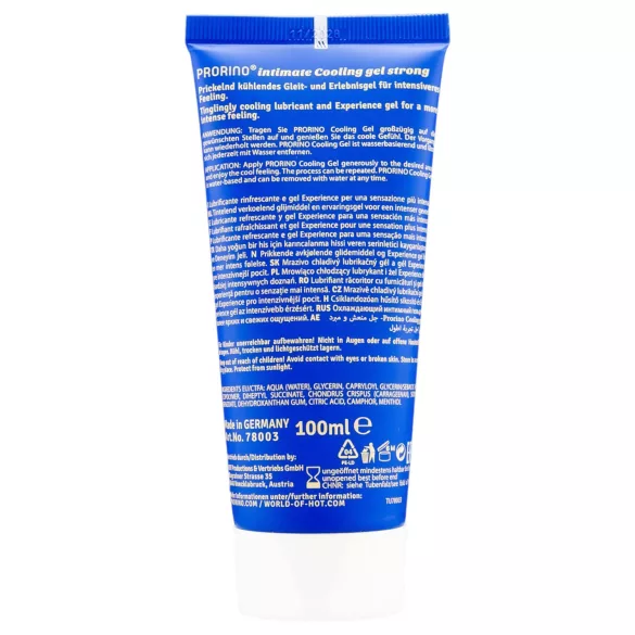 HOT Prorino - erős hűsítő intim krém férfiaknak (100 ml)
