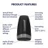 Satisfyer Men Heat Vibration - melegítő makkvibrátor (fekete)