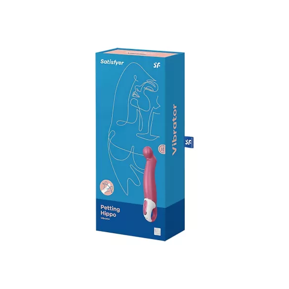 Satisfyer Petting Hippo - akkus, vízálló vibrátor (pink)