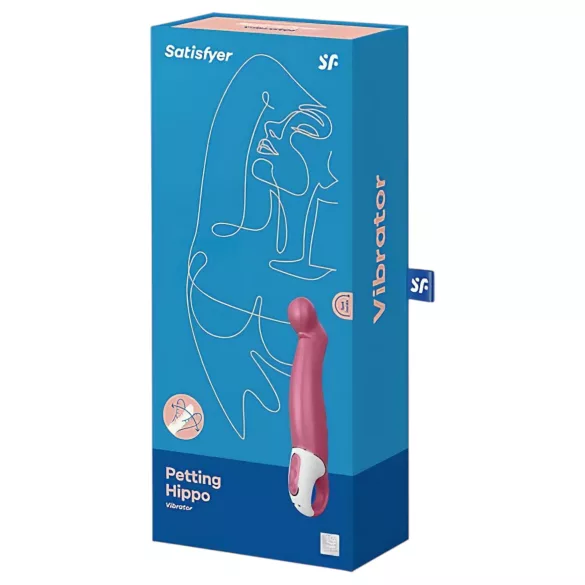Satisfyer Petting Hippo - akkus, vízálló G-pont vibrátor (pink)
