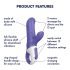 Satisfyer Magic Bunny - vízálló csiklókaros vibrátor (kék)