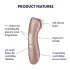 Satisfyer Pro 2+ - akkus csiklóizgató vibrátor (barna)