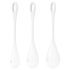 Satisfyer Yoni Power 1 - gésagolyó szett - fehér (3 részes)
