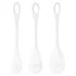 Satisfyer Yoni Power 1 - gésagolyó szett - fehér (3 részes)