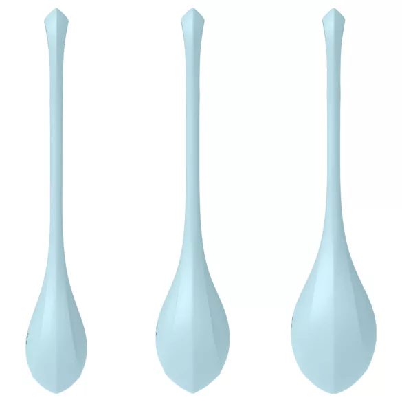Satisfyer Yoni Power 2 - gésagolyó szett (kék, 3 részes)